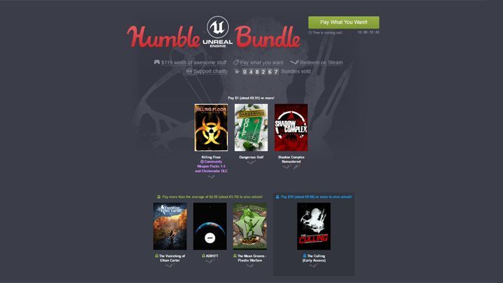 Promocja dobiegnie końca 22 listopada. - Nowe Humble Bundle (m.in. Adr1ft, The Culling i The Vanishing of Ethan Carter) - wiadomość - 2016-11-09