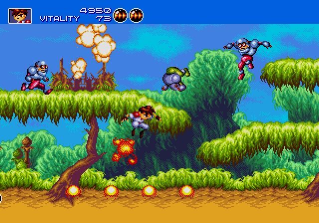 Screen z gry Gunstar Heroes. - Klasyki firmy Sega wkrótce na 3DS-ie - wiadomość - 2015-04-15