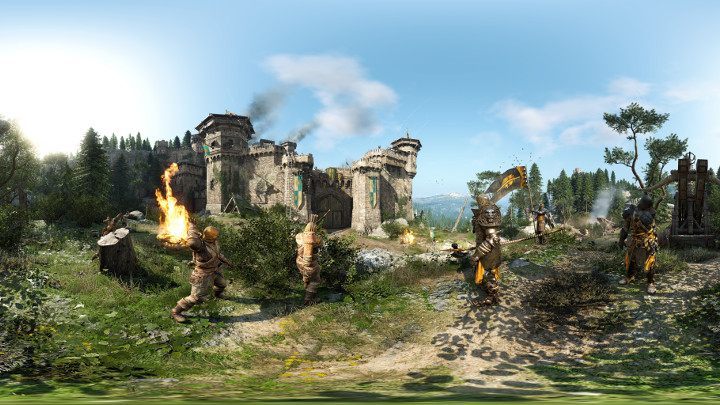To zdjęcie nijak nie oddaje wypalającej oczy ostrości oryginalnego screenshota, na którym dość dokładnie zobaczyć można nawet obrońców na blankach. - Sterowniki GeForce 378.66 ze wsparciem dla gier For Honor, Sniper Elite 4 i Halo Wars 2 - wiadomość - 2017-02-15