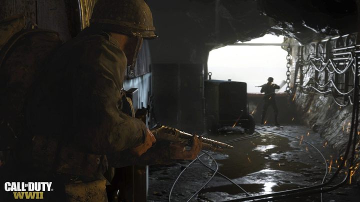Call of Duty: WWII – jeden z nowych screenów opublikowanych z okazji gamescomu. - Call of Duty: WWII - sztab generalny pokazany na zwiastunie - wiadomość - 2017-08-23