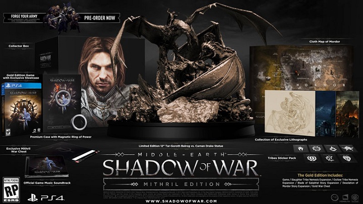 Middle-Earth: Shadow of War Mithril Edition prezentuje się okazale. Na takie cacko trzeba jednak wyłożyć okrągłą sumkę… - Wszystko o grze Śródziemie: Cień Wojny (mikrotransakcje, DLC, wymagania) - Akt. #17 - wiadomość - 2018-05-16