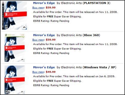 Mirror’s Edge na PC dopiero w styczniu 2009? - ilustracja #1