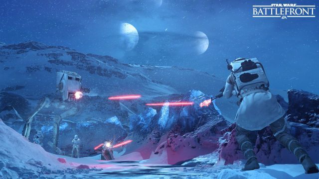 Zmierzch Hoth, czyli znana sceneria i znana bitwa w nieco innej atmosferze. - Lutowa aktualizacja Star Wars: Battlefront z nową mapą i misją - wiadomość - 2016-02-24