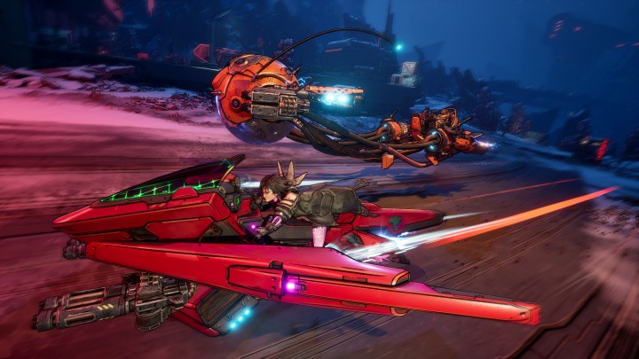 W przemierzaniu otwartego świata pomagają pojazdy. Źródło: Gearbox Software - Borderlands 4 zbiera baty za optymalizację, ale fani zaczynają chwalić to, co kryje się pod problemami - „Najlepsze Borderlandsy od dwójki” - wiadomość - 2025-09-17