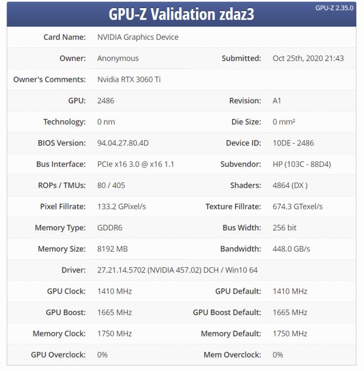 Przeciek potwierdza istnienie RTX 3060 Ti. Mamy też możliwą cenę - ilustracja #1