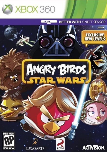 Okładka gry Angry BIrds Star Wars w wersji na konsolę Xbox 360.