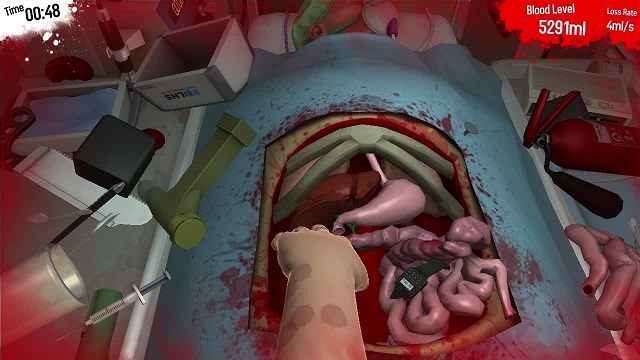 W Surgeon Simulator mało która operacja odbywa się zgodnie z zaleceniami specjalistów. - Surgeon Simulator - sumulator chirurga z 2 mln sprzedanych kopii - wiadomość - 2015-02-04