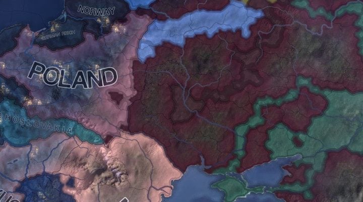 Gra Polską w Hearts of Iron IV nie należy do prostych. - Hearts of Iron IV świętuje pierwsze urodziny darmowym DLC, dodającym między innymi polskie głosy jednostek - wiadomość - 2017-06-07