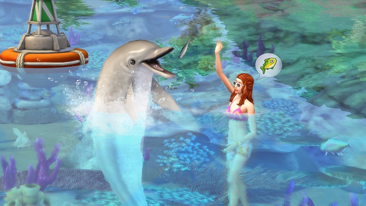 Delfiny to nie jedyne zwierzęta, z którymi możemy popływać w najnowszym rozszerzeniu do The Sims 4. - Nowy dodatek do The Sims 4 oferuje kolejną metodę zabijania Simów - wiadomość - 2019-06-25