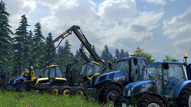 Tymi pojazdami będziemy wkrótce kierować przy użyciu kontrolera firmy Saitek. - Powstaje kontroler dedykowany grom z serii Farming Simulator - wiadomość - 2014-12-17