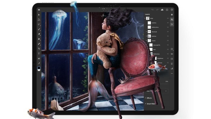 Adobe Photoshop stał się rzeczywistością dla użytkowników iPadów - Adobe Photoshop debiutuje na iPadach. Jest darmowy okres próbny - wiadomość - 2019-11-05