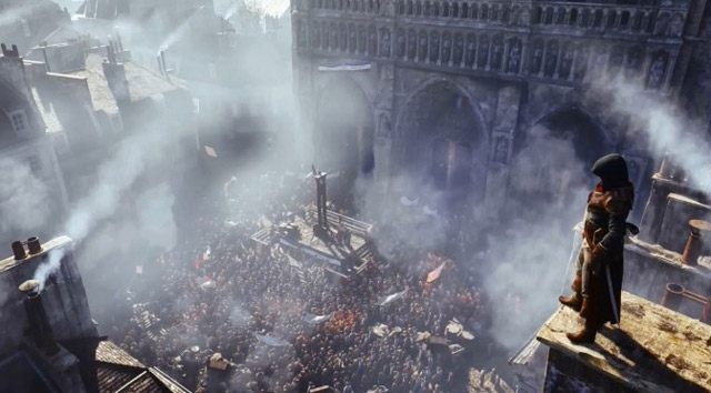 Nowy silnik graficzny ma poradzić sobie nawet z większym tłumem niż ten przedstawiony na obrazku. - Far Cry 4, Assasin’s Creed: Unity oraz The Crew za darmo z kartami Nvidia - wiadomość - 2014-11-05