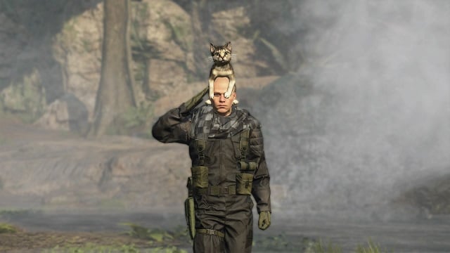 Kot na głowie i żołnierska powaga na jednym obrazku, czyli Metal Gear w skrócie. - WSzystko o Metal Gear Solid V: Phantom Pain (patch 1.17) - Akt# 10 - wiadomość - 2018-07-25