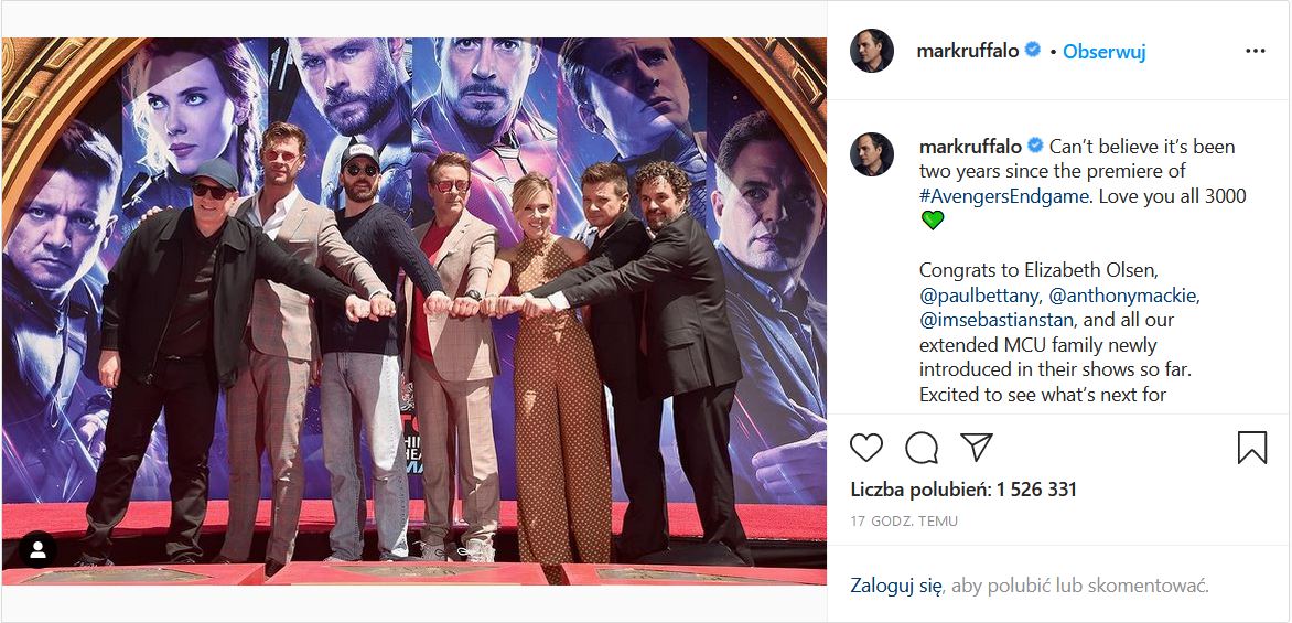 Gwiazdy Avengers: Endgame świętują drugą rocznicę premiery filmu - ilustracja #1