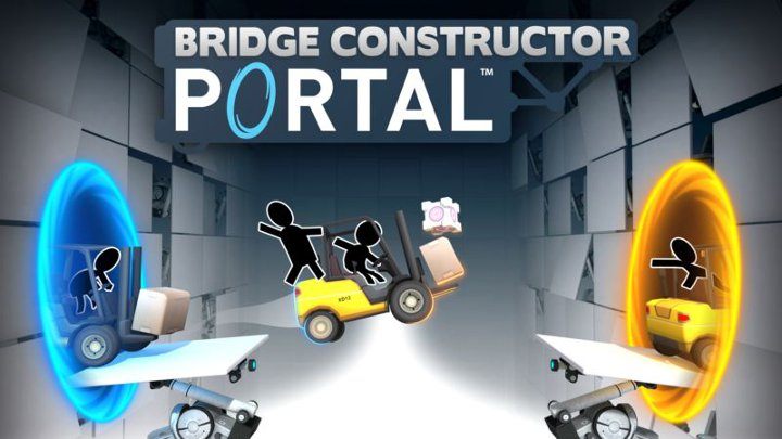 Jak w akcji sprawdza się crossover serii Bridge Constructor i Portal? - Dziewięciominutowy gameplay z Bridge Constructor Portal - wiadomość - 2017-12-20