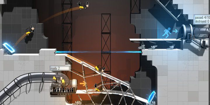 W Bridge Constructor Portal przed graczami stanie 60 zagadek do rozwiązania. - Dziewięciominutowy gameplay z Bridge Constructor Portal - wiadomość - 2017-12-20