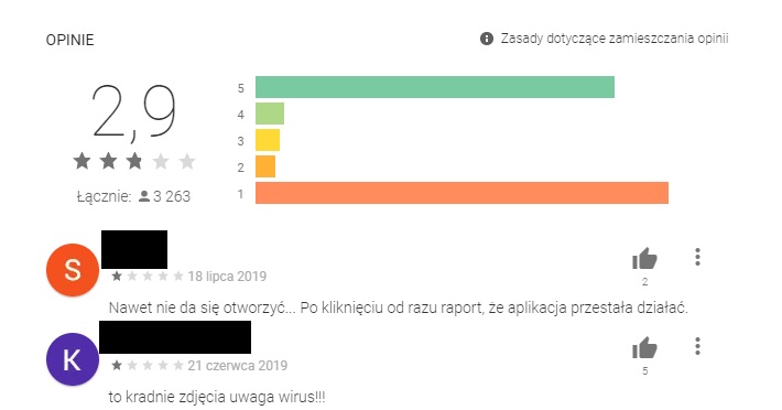 Komentarze poprzednich nabywców nierzadko wystarczą do zidentyfikowania złośliwych programów.