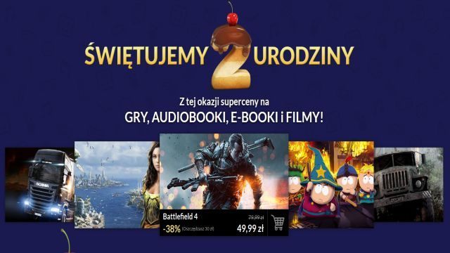 Serwis cyfrowej dystrybucji cdp.pl obchodzi swoje drugie urodziny - Drugie urodziny serwisu cdp.pl - ponad 200 tytułów taniej nawet o 75% - wiadomość - 2014-10-15