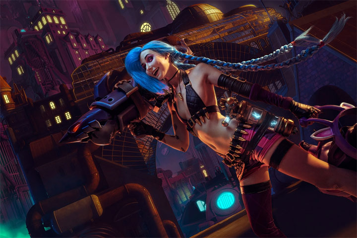 Najlepsze cosplaye - Jinx z gry League of Legends - ilustracja #1