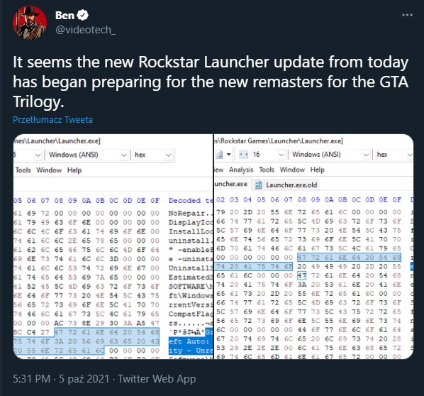 Informacje o odświeżonej trylogii GTA odnalezione w plikach Rockstar Launcher - ilustracja #2