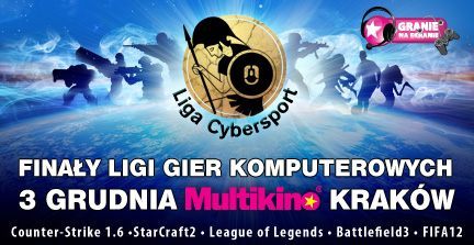 Wielki Finał Ligi Cybersport 3 grudnia 2011 roku w krakowskim Multikinie - ilustracja #1