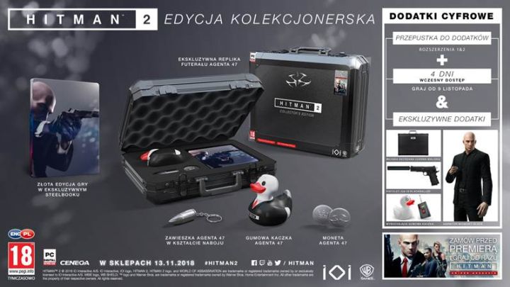 Edycja Kolekcjonerska gry Hitman 2 w wersji na komputery osobiste w planie wydawniczym firmy Cenega - ilustracja #1