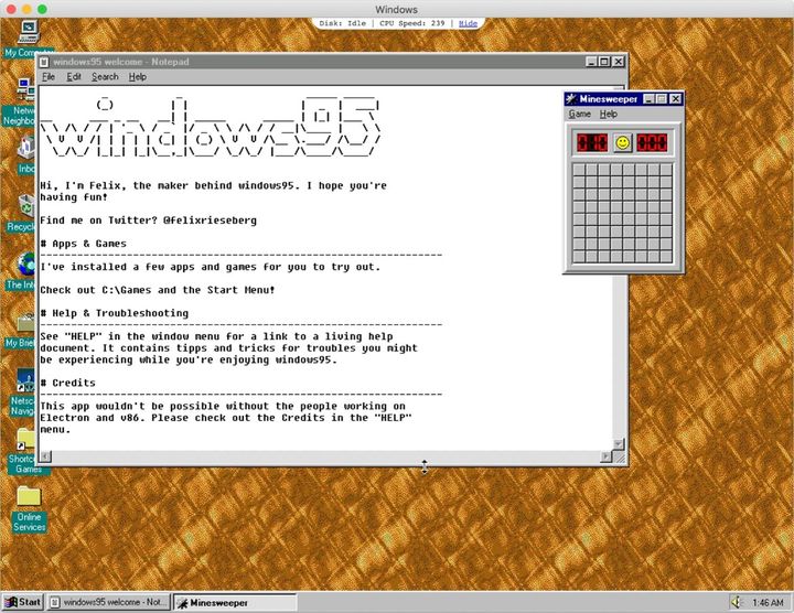 Windows 95 - wersja 2.0 aplikacji