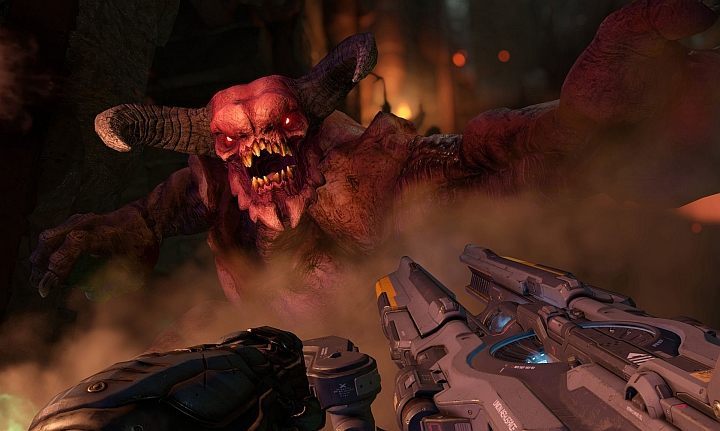 Takiemu adwersarzowi nawet z działkiem Gaussa nie jest łatwo dać radę. - Doom – kompendium wiedzy [Aktualizacja #9: DLC, patche, Arcade Mode i inne] - wiadomość - 2017-01-18