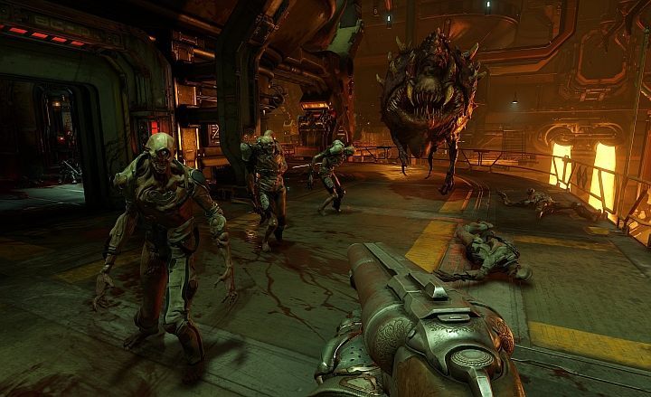 Przyszłość nie przyszłość, dubeltówka nadal pozostaje doskonałym lekiem na wszystkie problemy. - Doom – kompendium wiedzy [Aktualizacja #9: DLC, patche, Arcade Mode i inne] - wiadomość - 2017-01-18