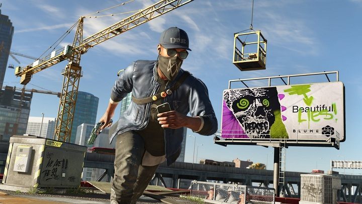 Jednym z zadań pobocznych ma być… malowanie graffiti. Czyżby pod tą czapką, chustą i okularami krył się CJ z GTA: San Andreas? - Wszystkie informacje o Watch Dogs 2 z zagranicznych zapowiedzi - wiadomość - 2016-06-09