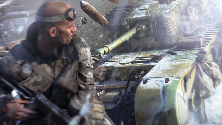 Czołg jaki jest, każdy widzi – ta maszyna ma wszystko, czego jej trzeba, by siać spustoszenie na polu bitwy. - Battlefield 5 – rzut okiem na kampanię i tryby multiplayer oraz Firestorm (battle royale) - wiadomość - 2018-09-05