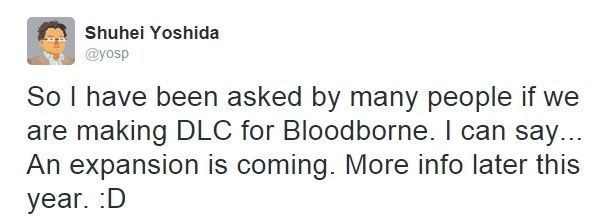 Prezes SCE Worldwide Studios, poza samą zapowiedzią, nie zdradził żadnych szczegółów na temat rozszerzenia do gry Bloodborne.