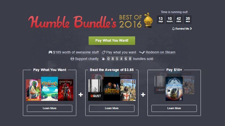 Promocja dobiegnie końca 31 stycznia. - Nowe Humble Bundle (m.in. Homeworld Remastered Collection, Rust, Stronghold: Crusader II) - wiadomość - 2017-01-18