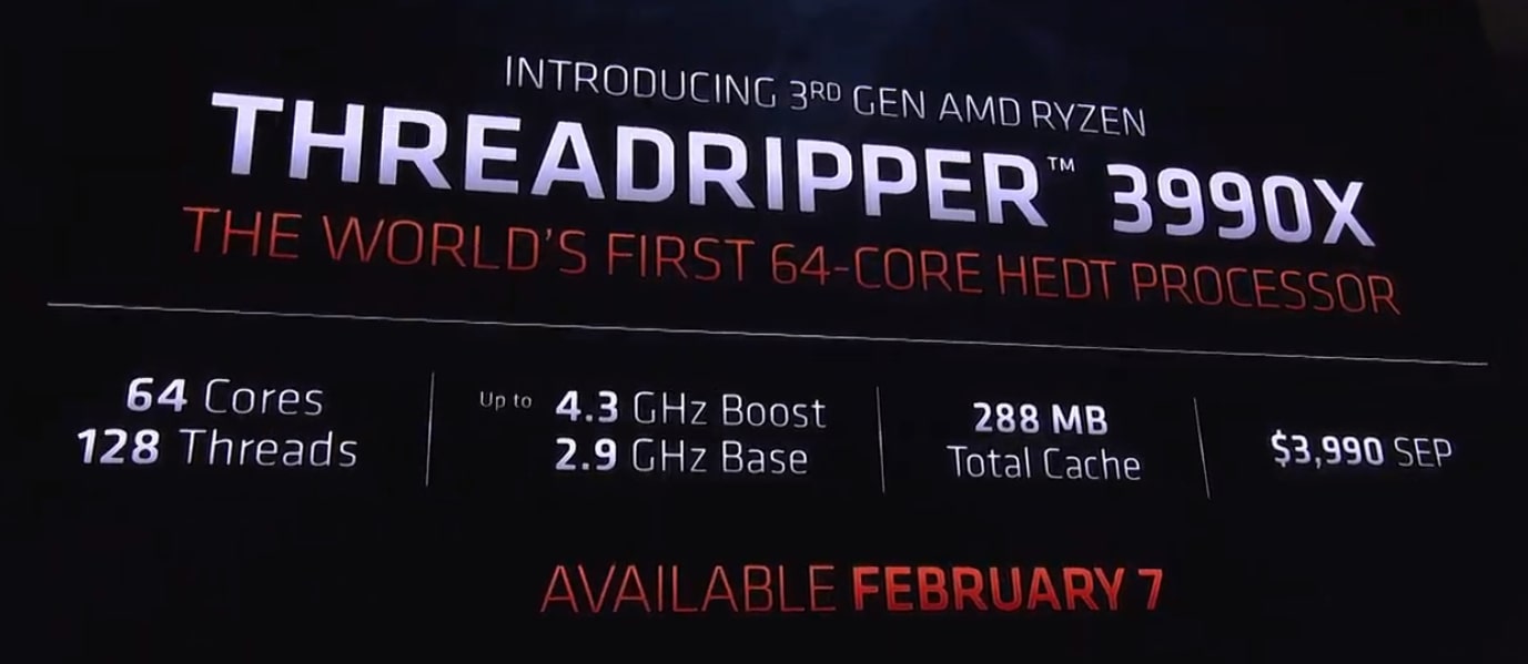 Ryzen 4000, Radeon RX 5600 XT i Threadripper 3990X - AMD na CES 2020 - ilustracja #4