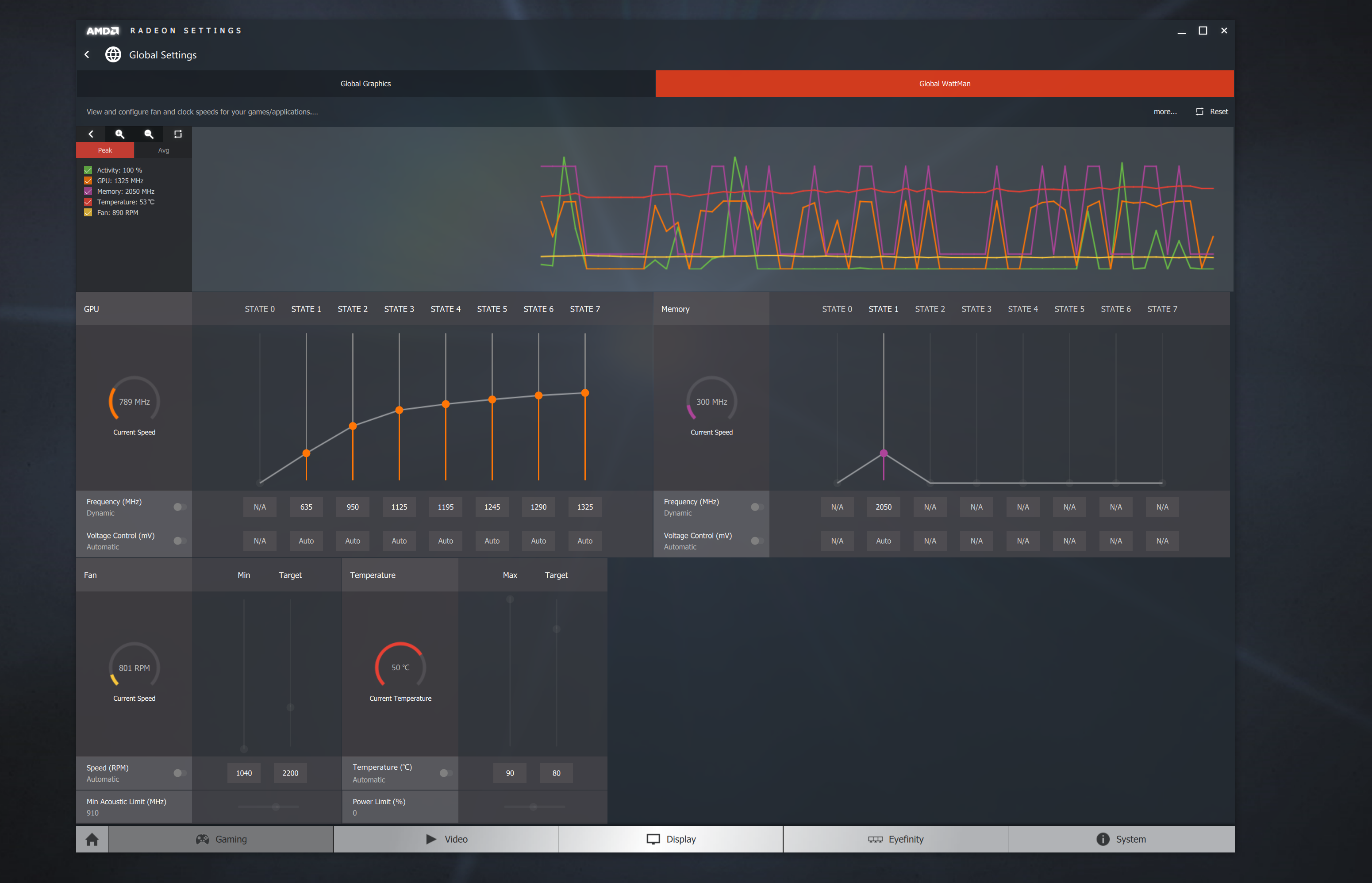 Radeon WattMan to nowe narzędzie, zastępujące dotychczasowe AMD OverDrive. - AMD Radeon Software Crimson Edition 16.6.2 – nowe sterowniki wspierające Radeona RX 480 - wiadomość - 2016-06-30