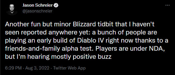 Diablo 4 jest w-alfa testach; odbiór jest bardzo pozytywny - ilustracja #1