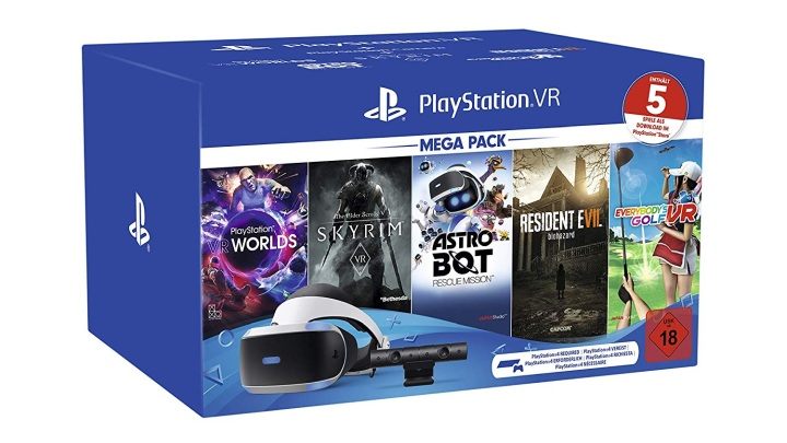 Z takim zestawem z pewnością poznamy uroki technologii VR. - Tydzień Black Friday na Amazon.de - dzień 6. Obniżki cen PlayStation VR - wiadomość - 2019-11-27