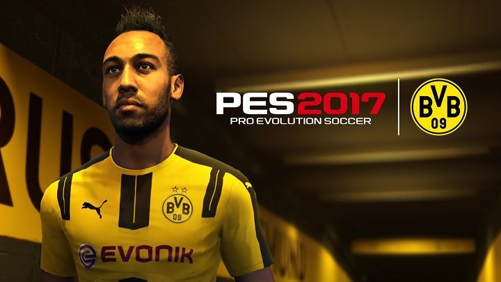 Pierre-Emerick Aubameyang w Pro Evolution Soccer 2017. - Pro Evolution Soccer 2017 - nowy zwiastun i informacje o demie - wiadomość - 2016-08-18
