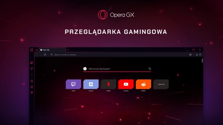 Przeglądarka w gamingowych barwach. - Opera GX - pierwsza przeglądarka internetowa dla graczy - wiadomość - 2019-06-12