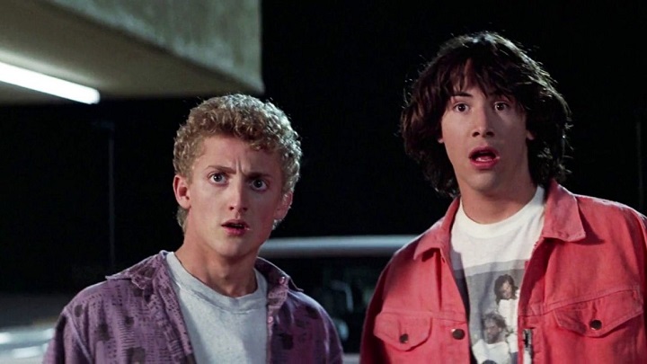 Minęło 30 lat. Trzydzieści. Lat. / Źródło: kadr z filmu Bill & Ted - Keanu Reeves na zdjęciach Bill & Ted Face the Music - wiadomość - 2019-07-03