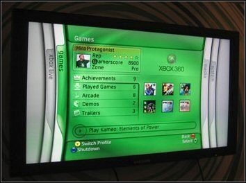 Interfejs użytkownika w konsoli Xbox 360 - ilustracja #1