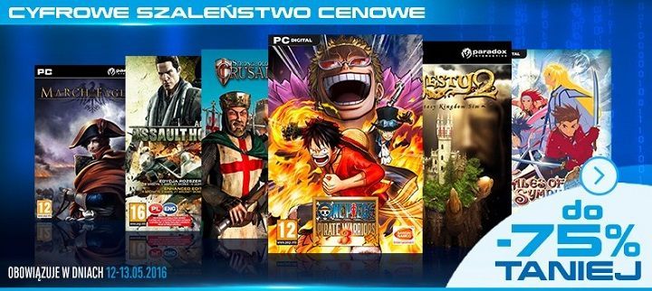 Siódmy dzień promocji Cyfrowe Szaleństwo Cenowe w Sklepie Gry-OnLine.pl (m.in. Tales of Symphonia i One Piece Pirate Warriors) - ilustracja #1