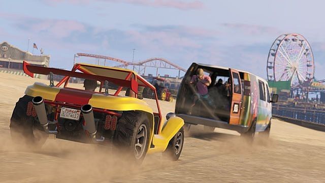 Skoro mamy rozbijać się po piasku, nie mogło zabraknąć odpowiednich do tego pojazdów. - Grand Theft Auto Online – dodatek Beach Bum Pack zadebiutuje w przyszłym tygodniu - wiadomość - 2013-11-14