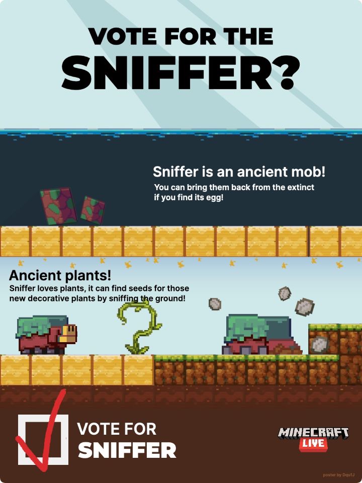 Sniffer rozkochał w sobie fanów Minecrafta; wkrótce może trafić do gry - ilustracja #2