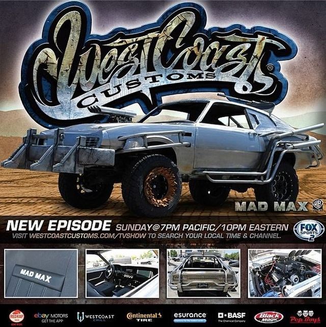 Wrzucony na Instagram materiał promocyjny najnowszego odcinka West Coast Customs. - Mad Max - pojazd protagonisty zostanie zbudowany w programie telewizyjnym - wiadomość - 2014-05-01