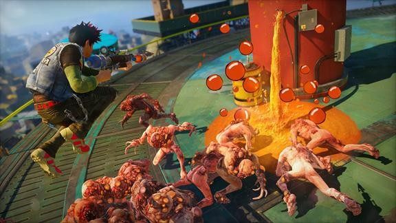 Captain Ahab – jedna z wielu szalonych broni w Sunset Overdrive.