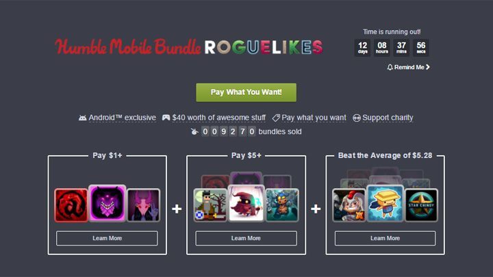 Promocja dobiegnie końca 3 lipca. - Nowe Humble Bundle z grami roguelike na Androida - wiadomość - 2017-06-21