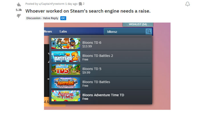 Steam z ulepszoną wyszukiwarką gier, Valve zbiera pochwały - ilustracja #1