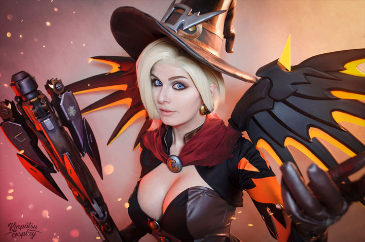 Najlepsze cosplaye - Witch Mercy z Overwatch - ilustracja #3