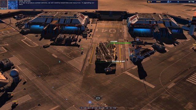 Pojazd głównej bohaterki jest całkiem spory, ale w porównaniu z Kapsii wypada blado. - Zobacz pierwszy gameplay z Homeworld: Deserts of Kharak - wiadomość - 2016-01-14